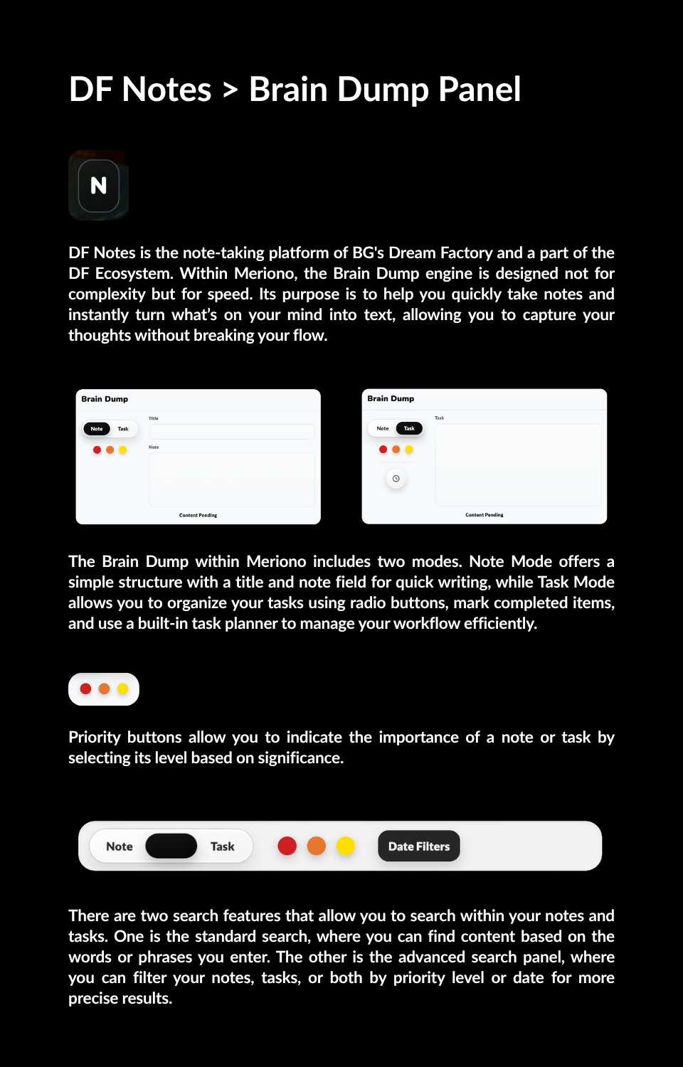 DF Notes Brain Dump guide page 8