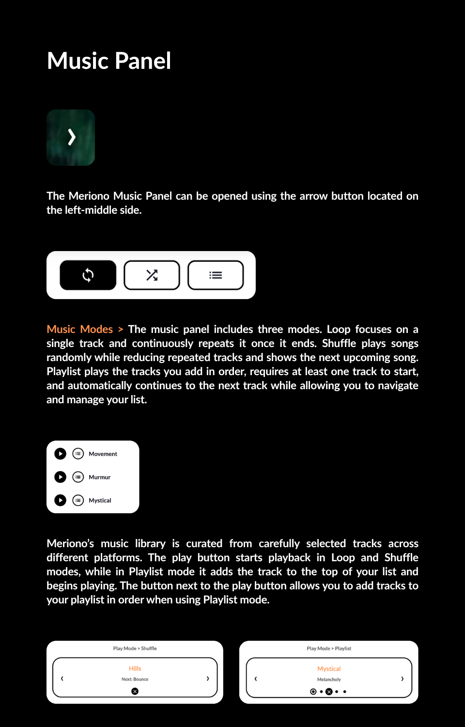 Music Panel guide page 12