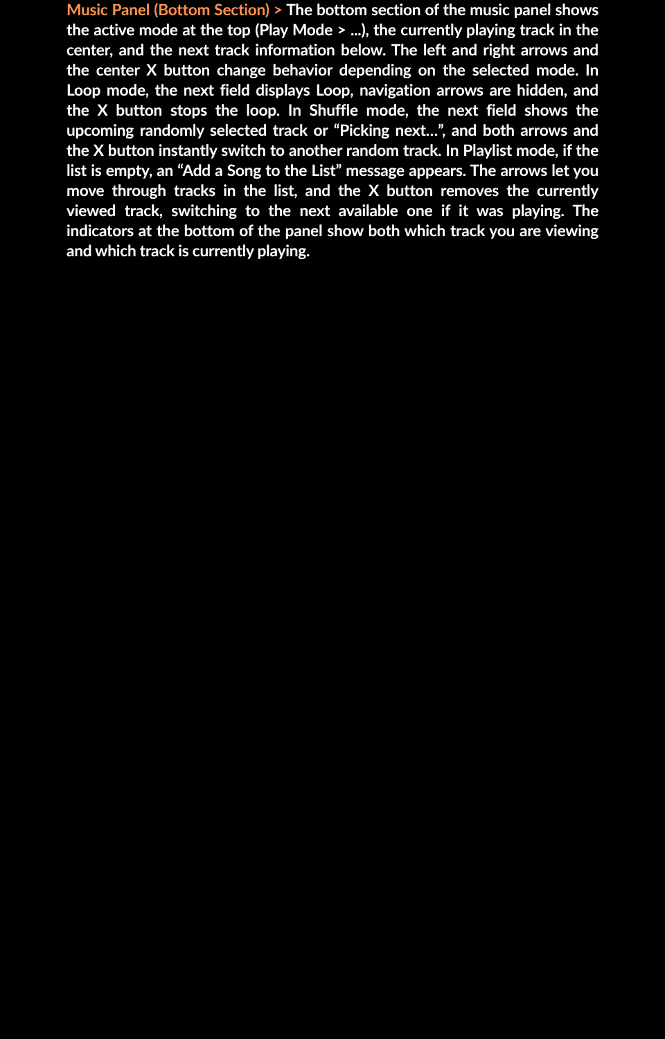 Music Panel guide page 13